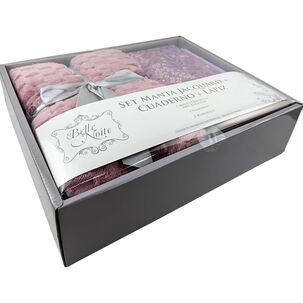 Manta Sherpa Belle Noite Set Libreta