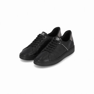Zapatilla Urbana Mujer Negro/peltre Beta Piccadilly