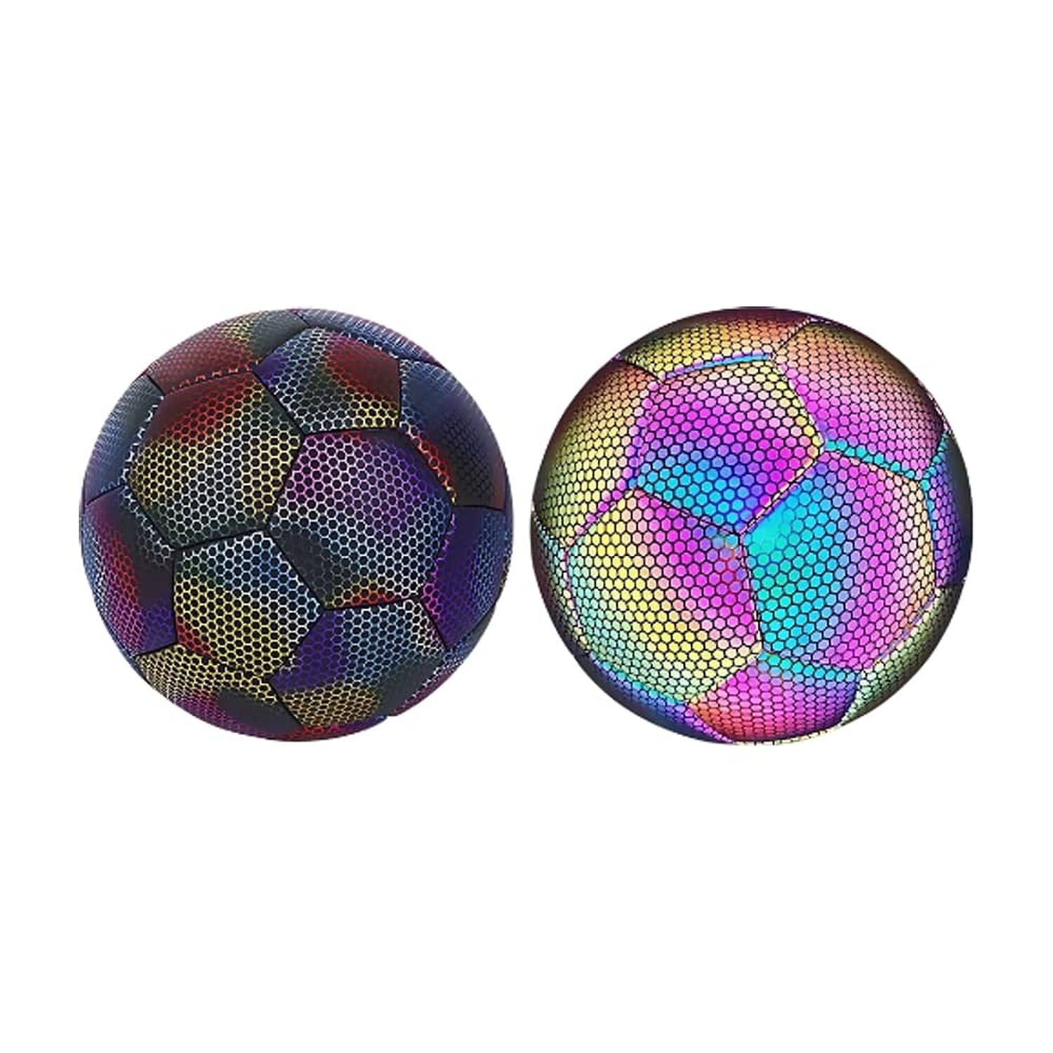 Pelota De Futbol Fluorescente Reflectante Luminoso image number 3.0