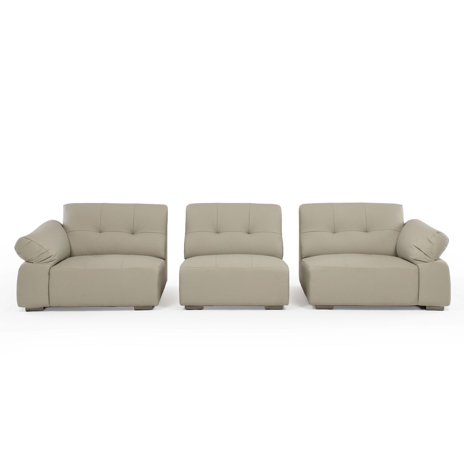 Sof&aacute; Modular Para Living 5 Personas Cl&aacute;sico G&eacute;nova Crema image number 6.0