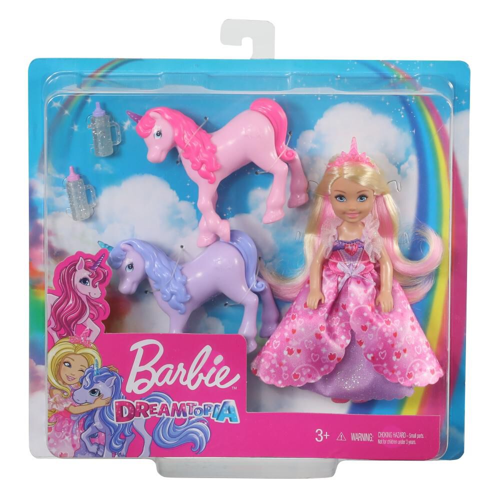 Barbie Dreamtopia Muñeca Princesa Chelsea Y Unicornios image number 2.0