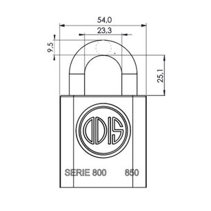 Candado Odis 850 50mm