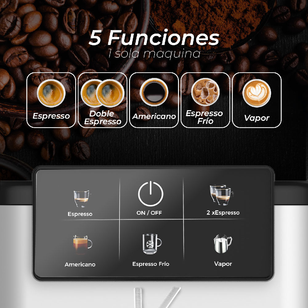 Cafetera Espresso Cool Shot 5 En 1 image number 4.0