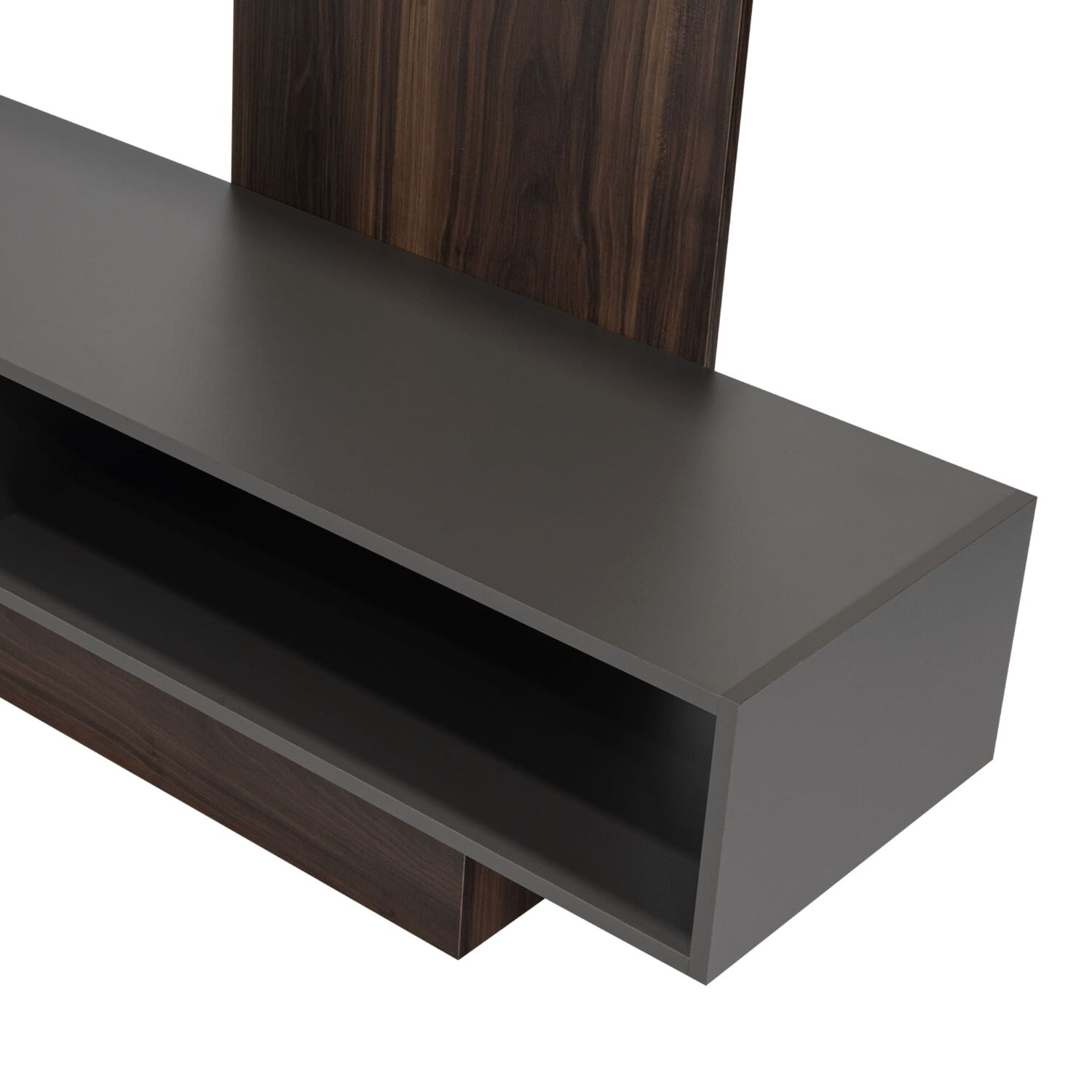 Estante Tv 55" Con 4 Repisas Fm-004o Caf&eacute; Oscuro Y Plomo image number 5.0