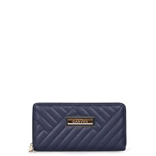 Billetera De Mujer Ava Azul Carven