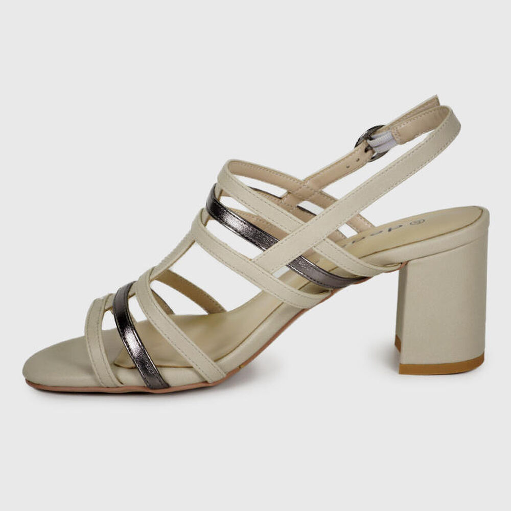 Sandalia Cuero Manuela Beige image number 5.0