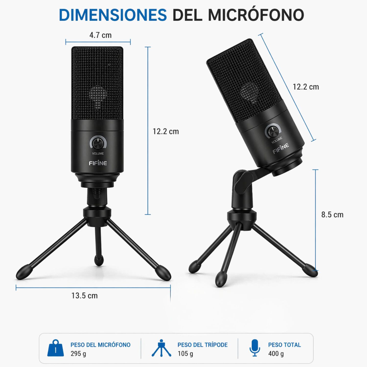 Micr&oacute;fono Condensador Usb Multiplataformas Fifine K669bk Pro image number 7.0