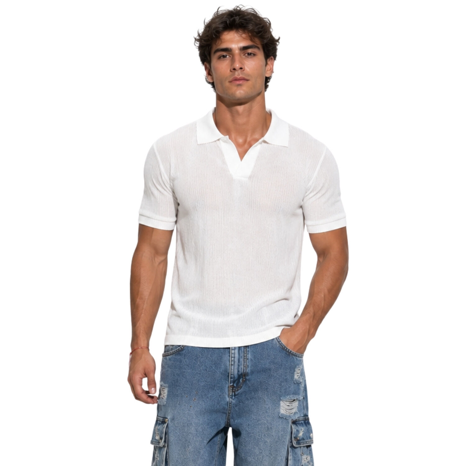 Polera Polo Tejida Hombre Nepal image number 0.0