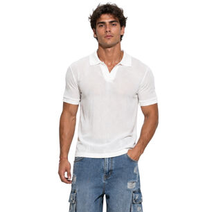 Polera Polo Tejida Hombre Nepal