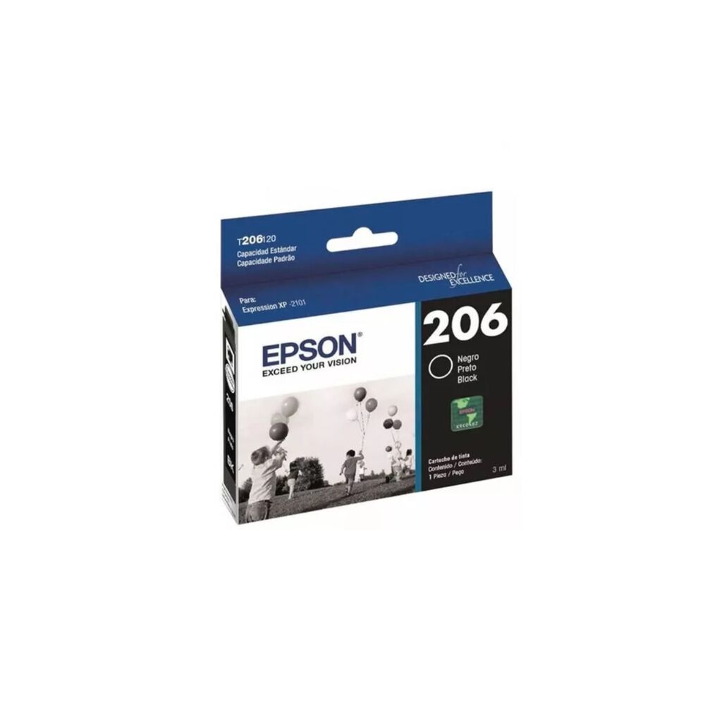 Cartucho Epson 206 Negro Original image number 0.0