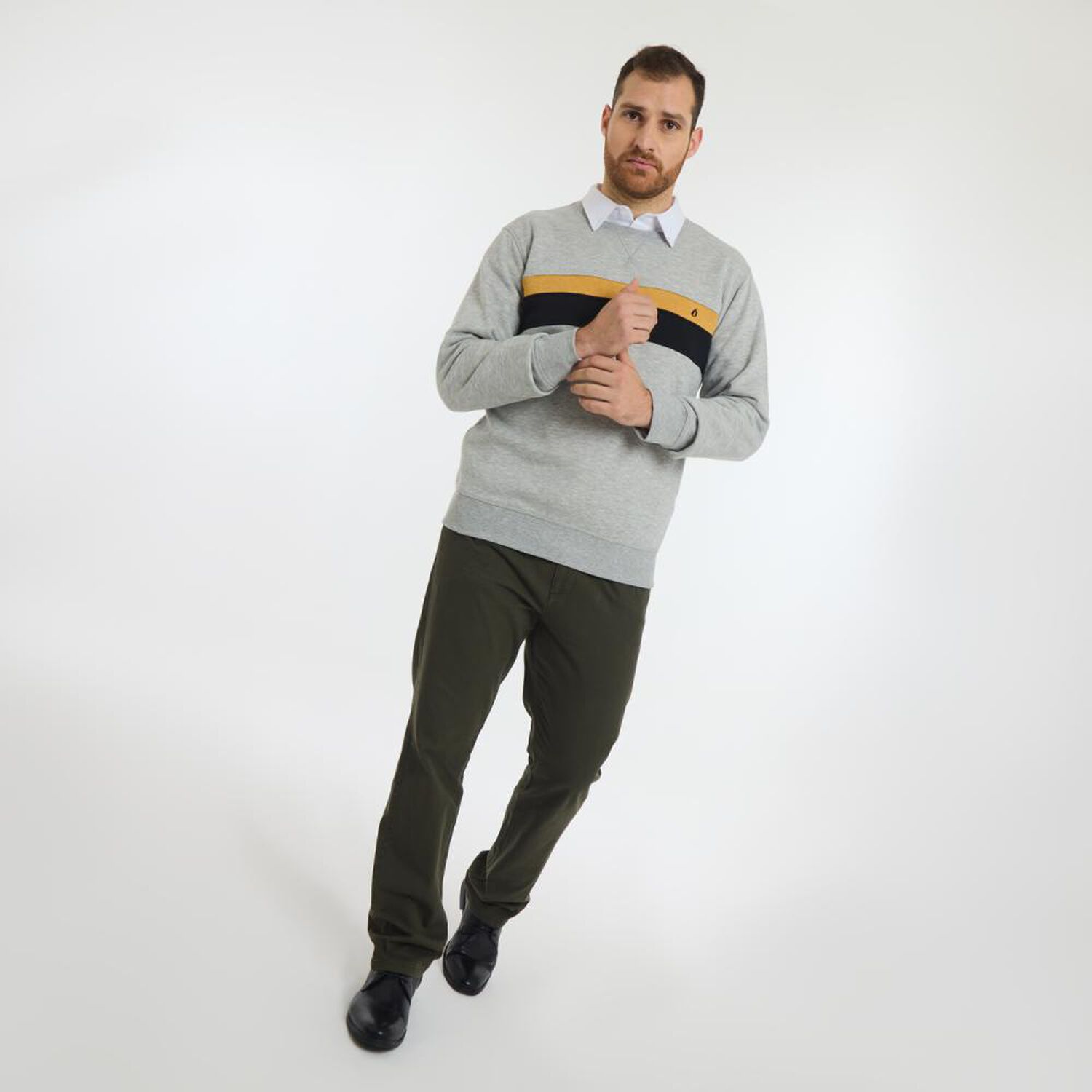Poler&oacute;n Regular Cuello Redondo Hombre Herald image number 1.0