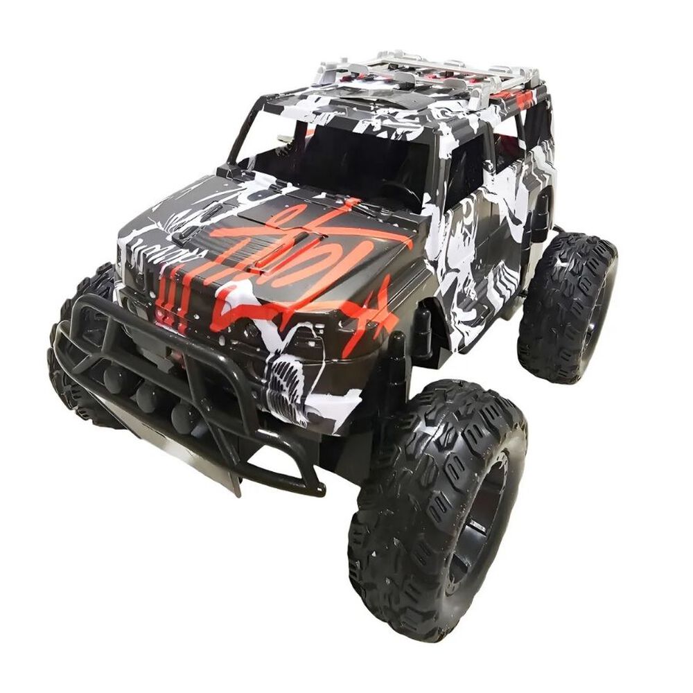 Juguete Auto Todo Terreno 4x4 Control Remoto Con Luces Negro image number 0.0