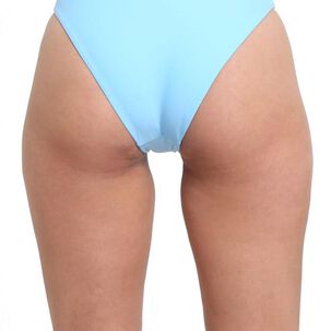 Bikini Calzon Alto Celeste