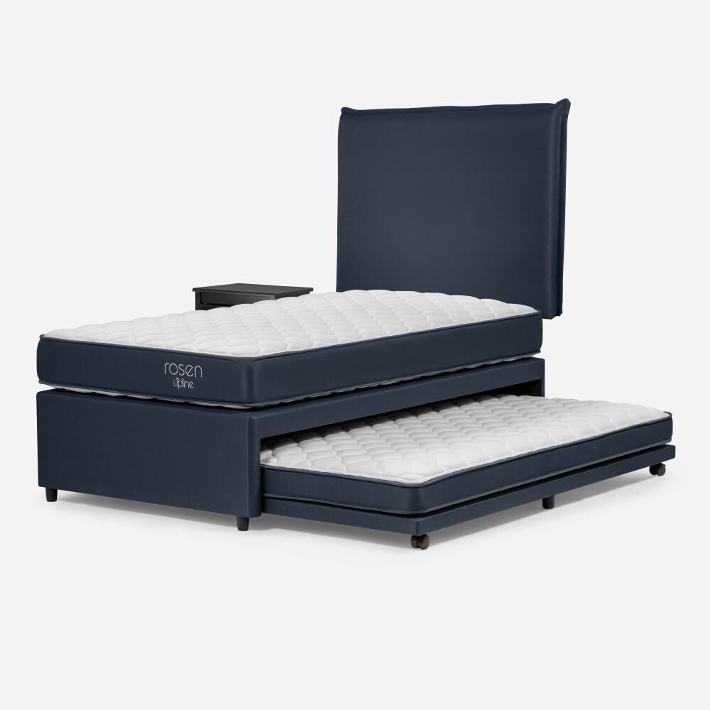 Cama Nido Rosen Upline / 1.5 Plazas / Base Normal + Set De Maderas Maurice image number 0.0