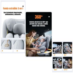 Silla De Auto Convertible 360&deg; Isofix G409 Lubabycas