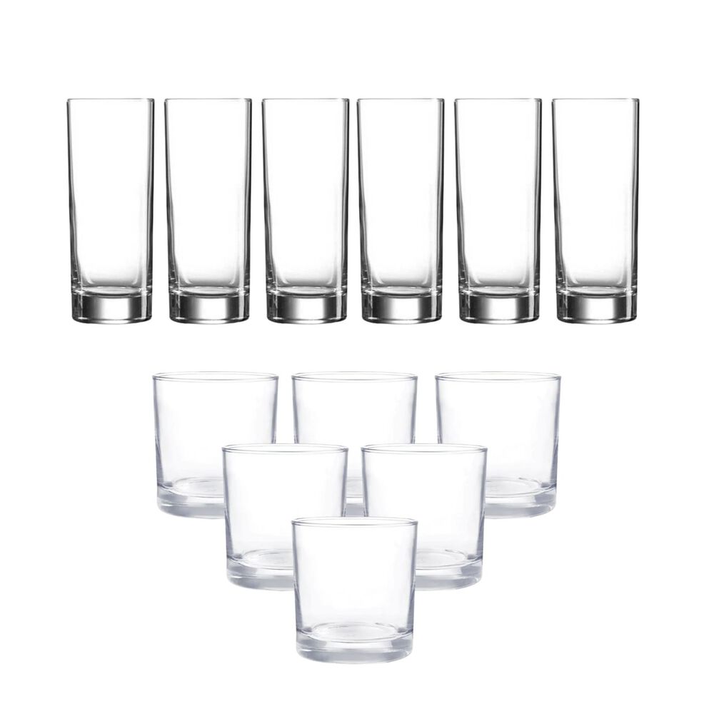 Set 12 Vasos Lexington Menaje Cristar Cocina Elegante Vidrio image number 3.0