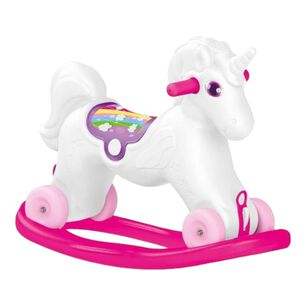 Unicornio Mecedor Con Ruedas 70x30x52 Cms Dolu