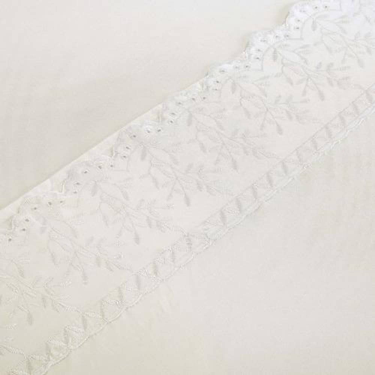 Sabana Andes Microfibra Broderie Crudo King image number 1.0