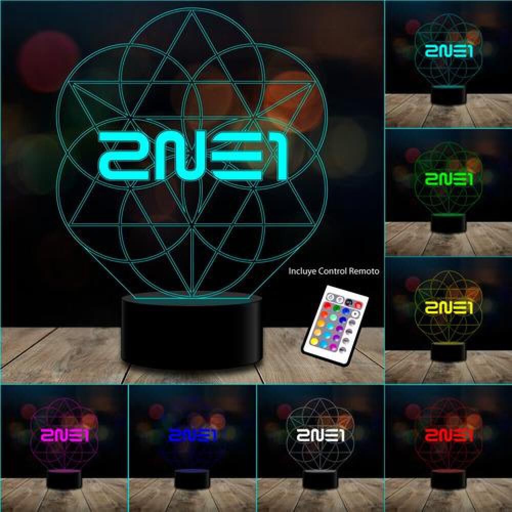 Ilusion 3d 2ne1 K-pop 16 Colores Control Remoto image number 1.0