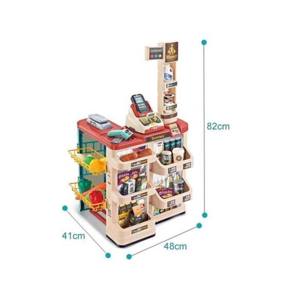 Juguete Set Supermercado Con Carrito 48 Piezas Sonidos Infantil image number 1.0