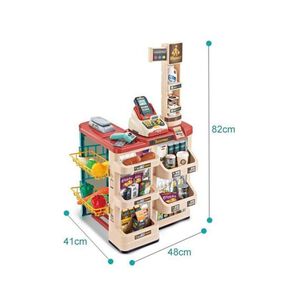 Juguete Set Supermercado Con Carrito 48 Piezas Sonidos Infantil