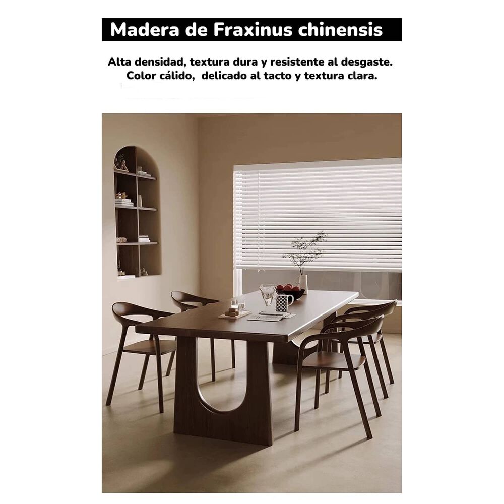 Comedor De Madera 180x80x70cm North By Lubabycas image number 3.0