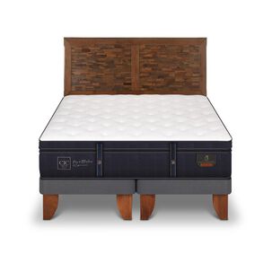 Cama Europea Cic Grand Premium / 2 Plazas / Base Dividida + Respaldo