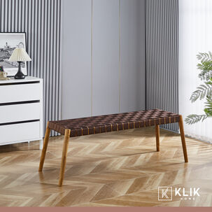 Banqueta Austral 120cm - Cinta Tejida De Nailon Caf&eacute;