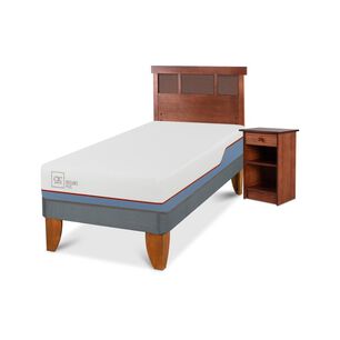 Cama Europea Cic Dublin / 1 Plaza / Base Normal + Set De Maderas