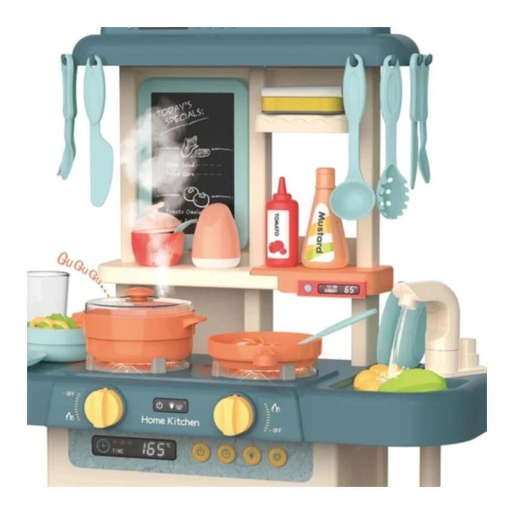 Juguete Set Cocina 42 Piezas Luz Sonido Azul Infantil 63cm image number 2.0