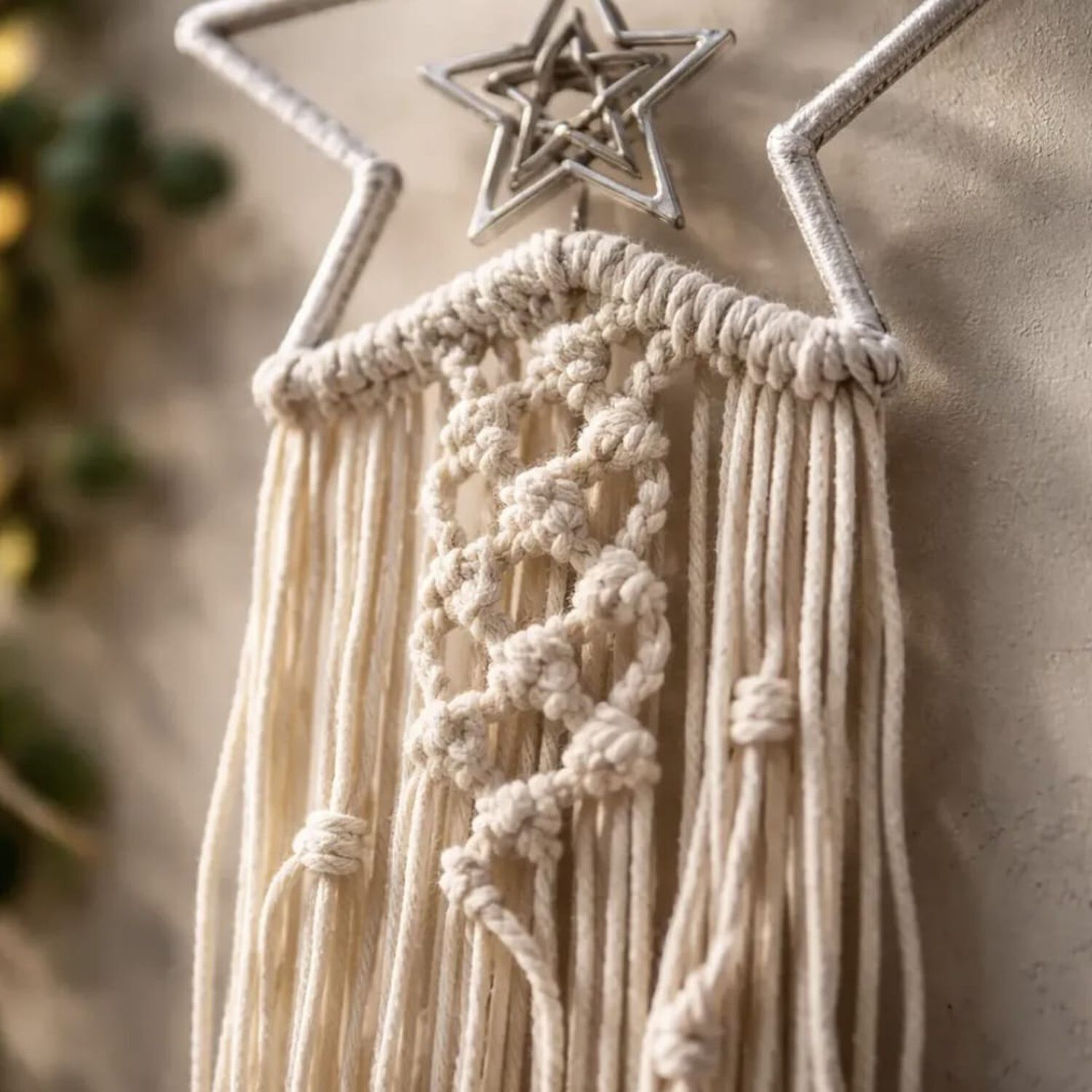Tapiz Colgante Macrame De Estrella image number 3.0
