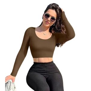 Polera Manga Larga Cuello Redondo