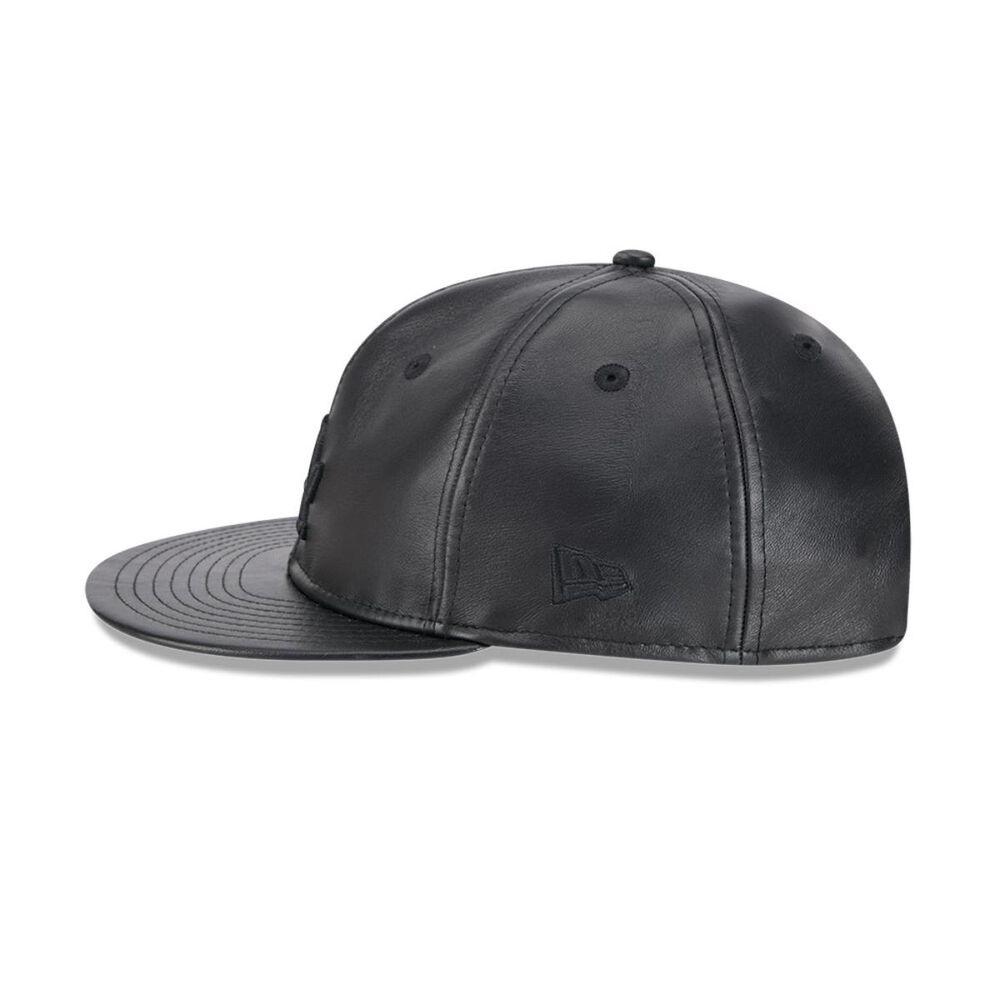 Gorra 9fifty Mlb Los Angeles Dodgers Genuine Leather Black image number 3.0