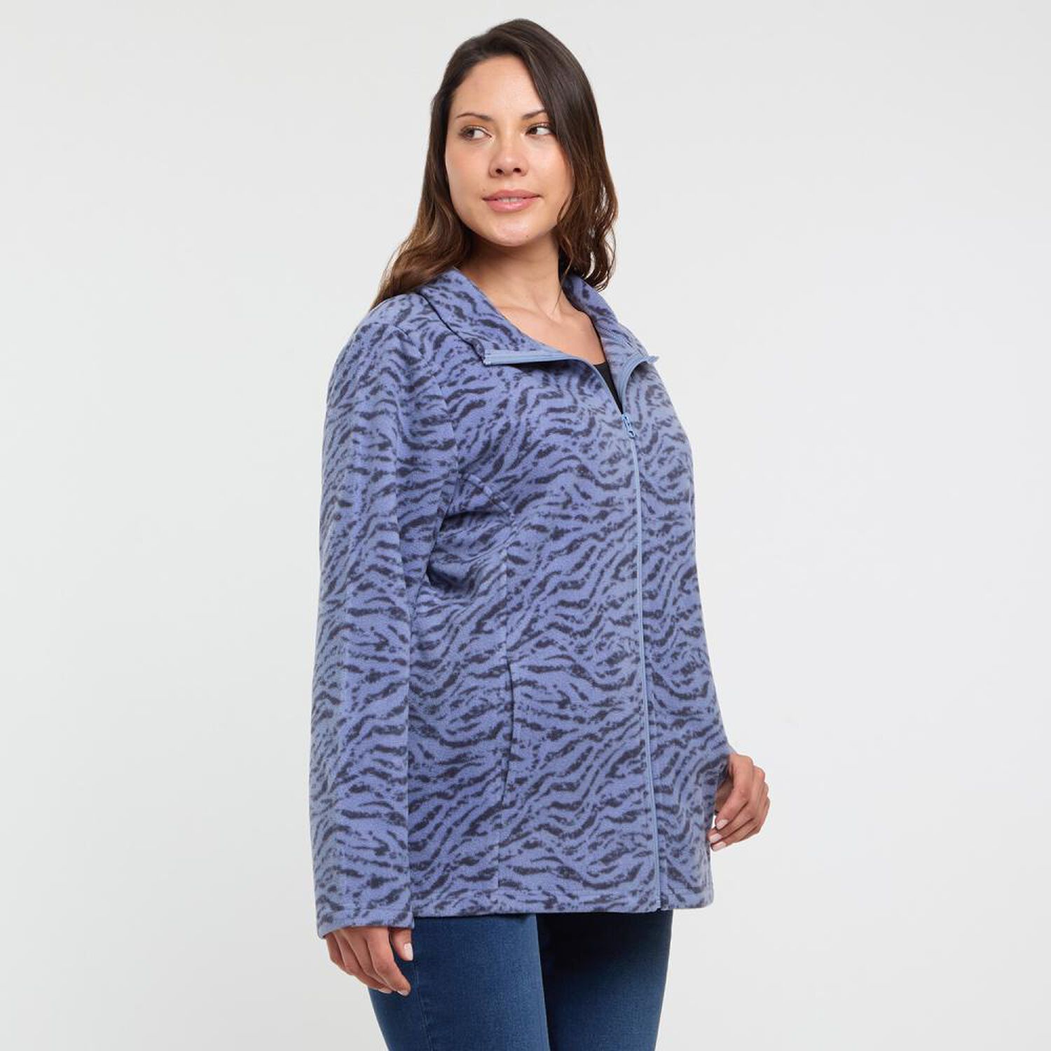 Poler&oacute;n Polar Full Print Regular Cuello Alto Mujer Sexy Large image number 2.0
