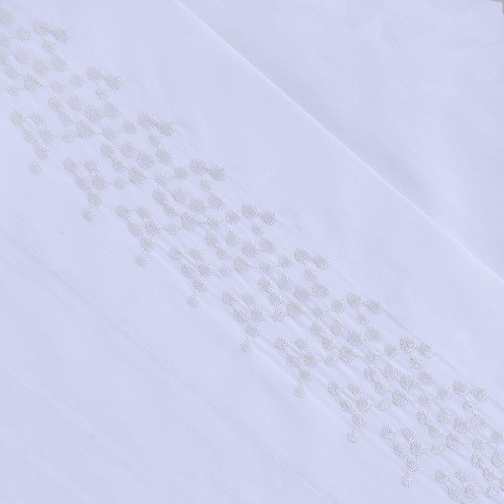 Sabana Bordada 180 Hilos Mashini 2 Plazas Puntos Plata image number 1.0