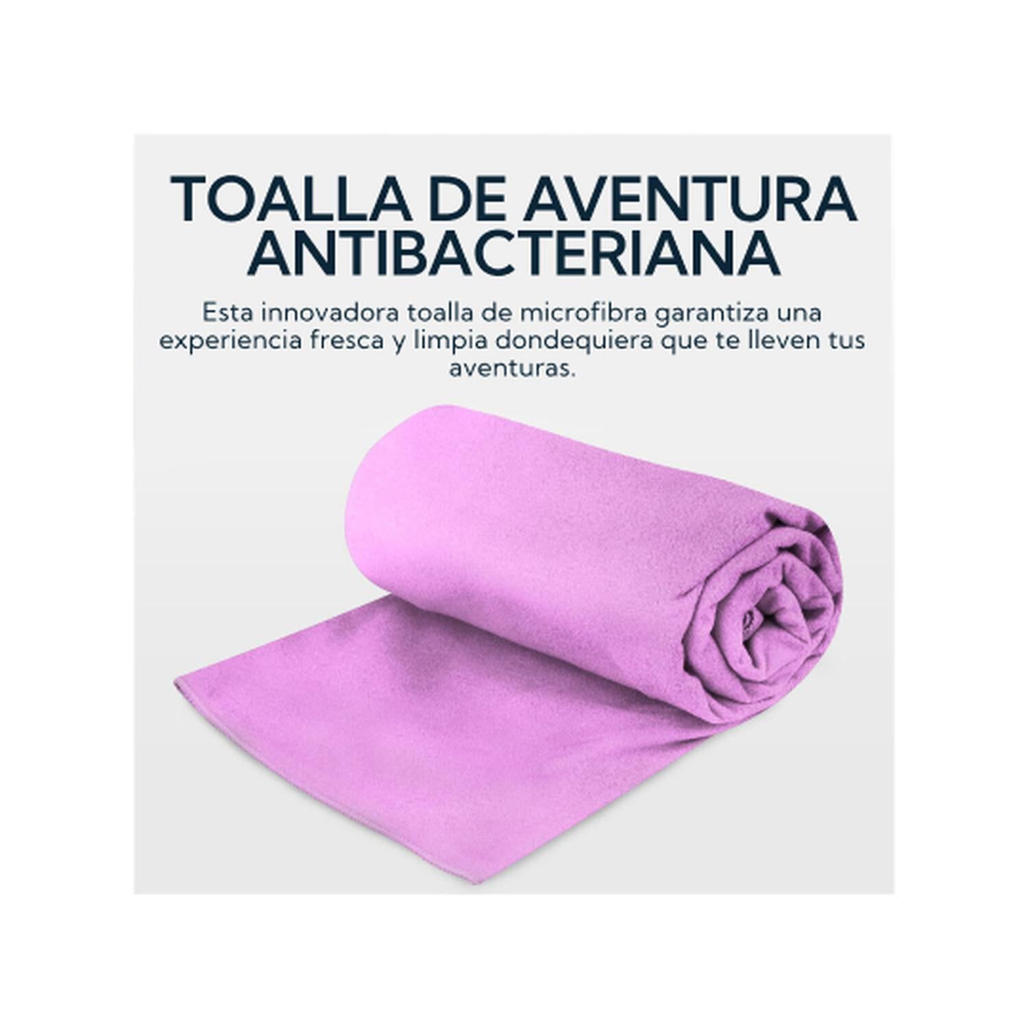 Pack 2 Toallas Microfibra Suede Morada image number 3.0