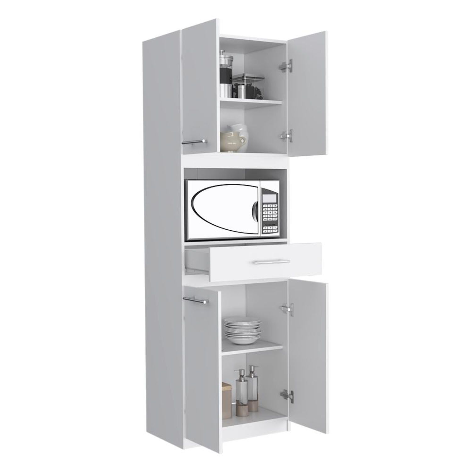 Mueble Microondas Tuhome Manchester / 4 Puertas / 1 Caj&oacute;n image number 2.0