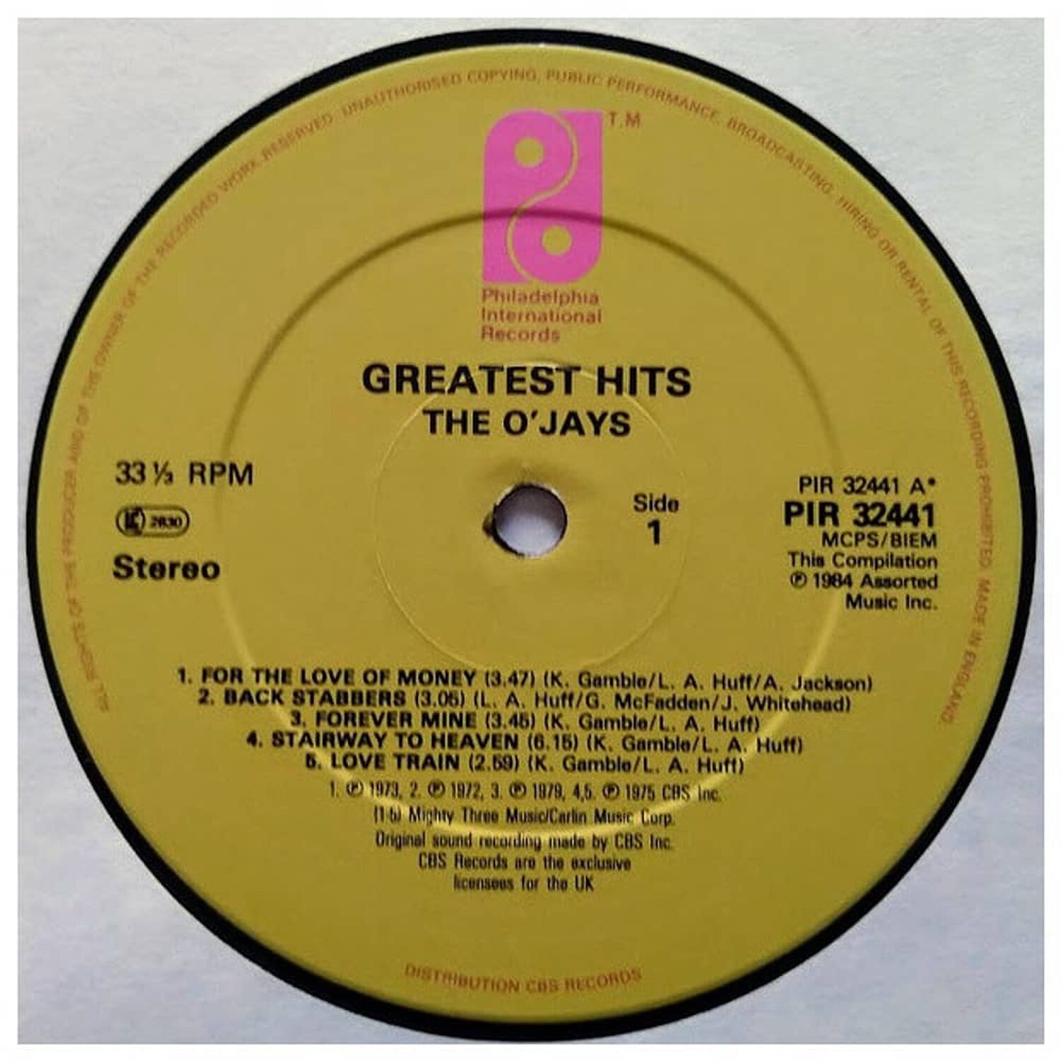 The O'jays - Greatest Hits | Vinilo Usado image number 2.0