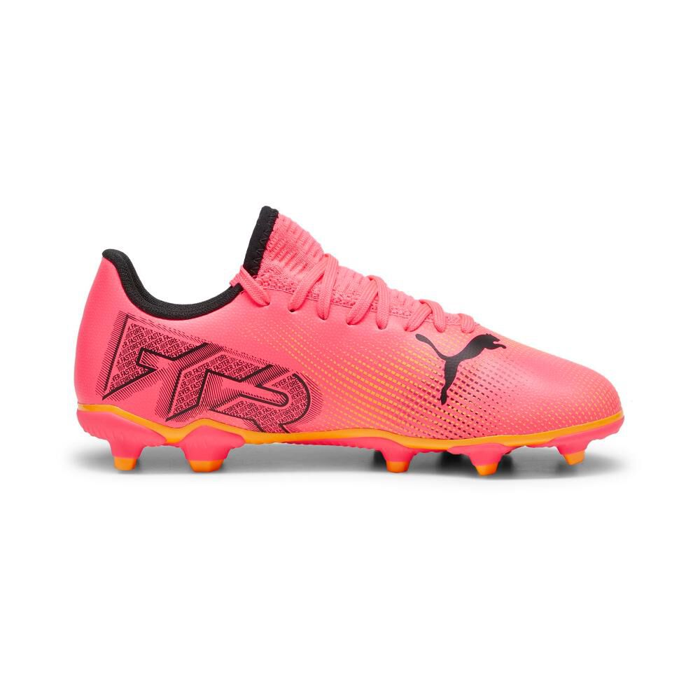 Zapato De Fútbol Unisex Puma Future 7 Play Fg/ag Jr Rosado image number 2.0