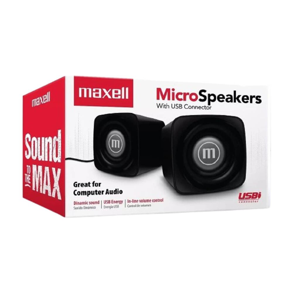 Parlantes Maxell Ss-120 3.5mm Para Escritorio image number 2.0