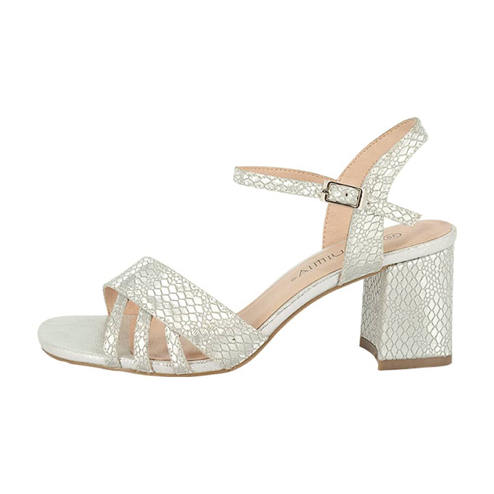 Sandalia De Vestir Heid Plateado Alquimia image number 1.0