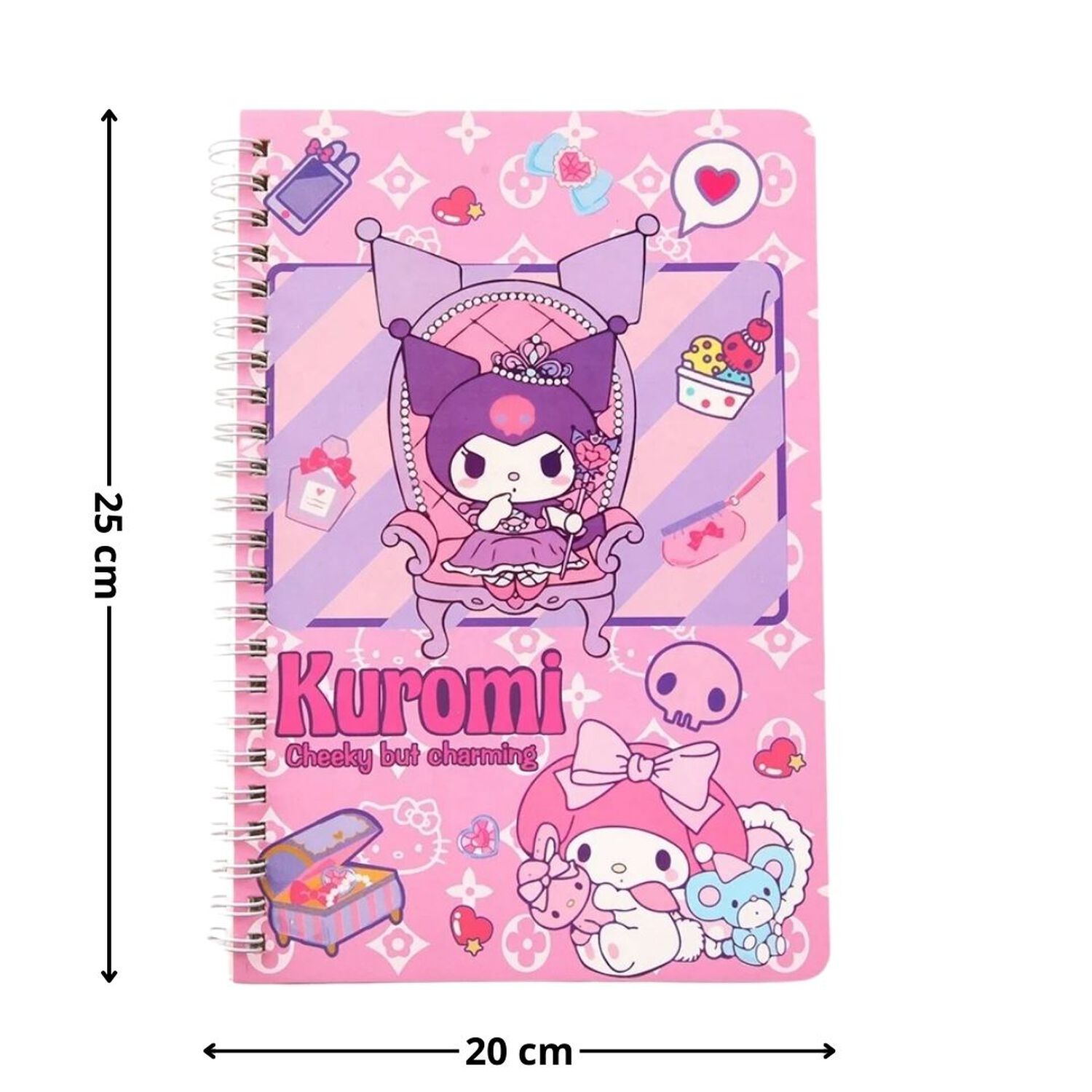 Pack 5 Cuadernos Universitarios Kuromi Surtidos 100 Hojas image number 2.0