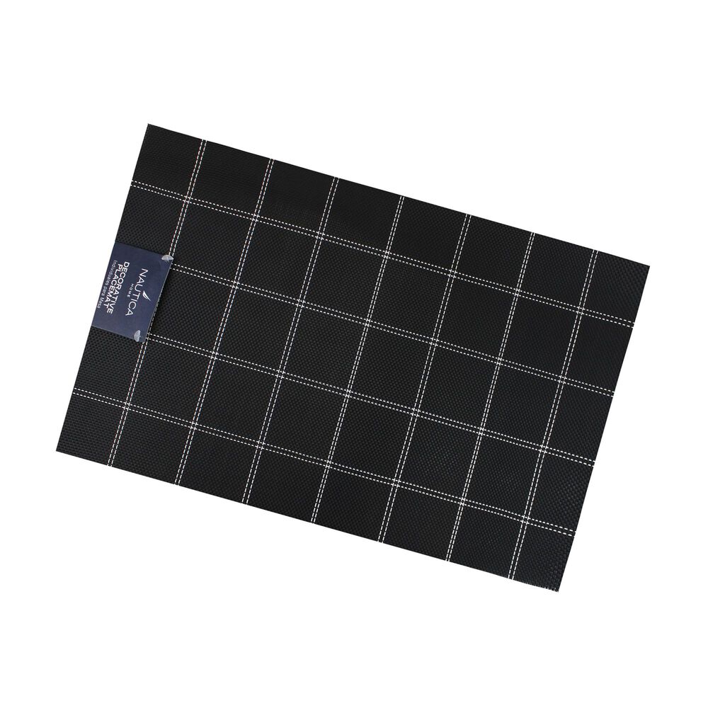 Pack 6 Individuales De Mesa Nautica Home 45x30cm Negro A Cuadros image number 2.0