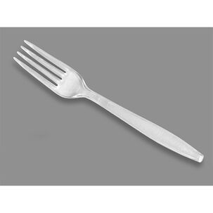 Pack 100 Tenedores Transparentes Reutilizables Y Desechables