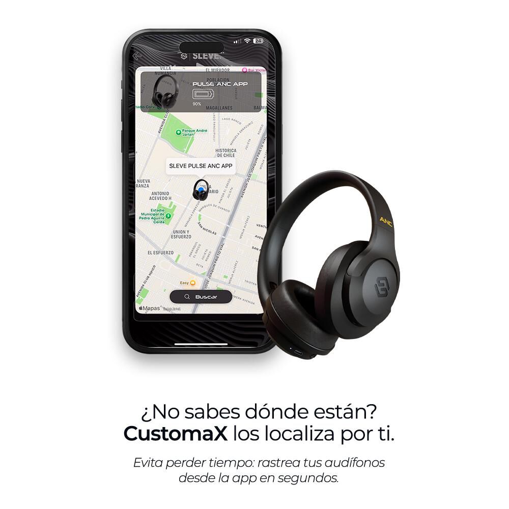 Audífonos Sleve Pulse ANC 2Gen Black image number 7.0