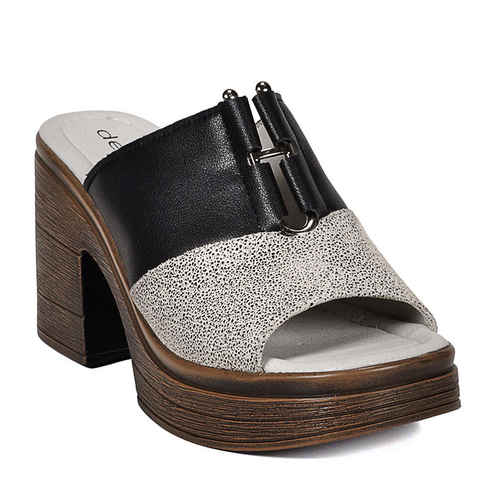 Sandalia Cuero Wilany Negro Print image number 5.0