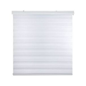 Cortina Roller Dúo Zebra Día Noche Blanco 80x200 Cm