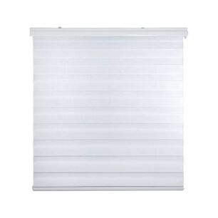 Cortina Roller D&uacute;o Zebra D&iacute;a Noche Blanco 80x200 Cm