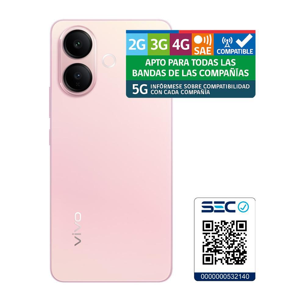 Smartphone Vivo V60 Lite / 5G / 256 GB / Rosa Pop / Liberado + Buds image number 5.0