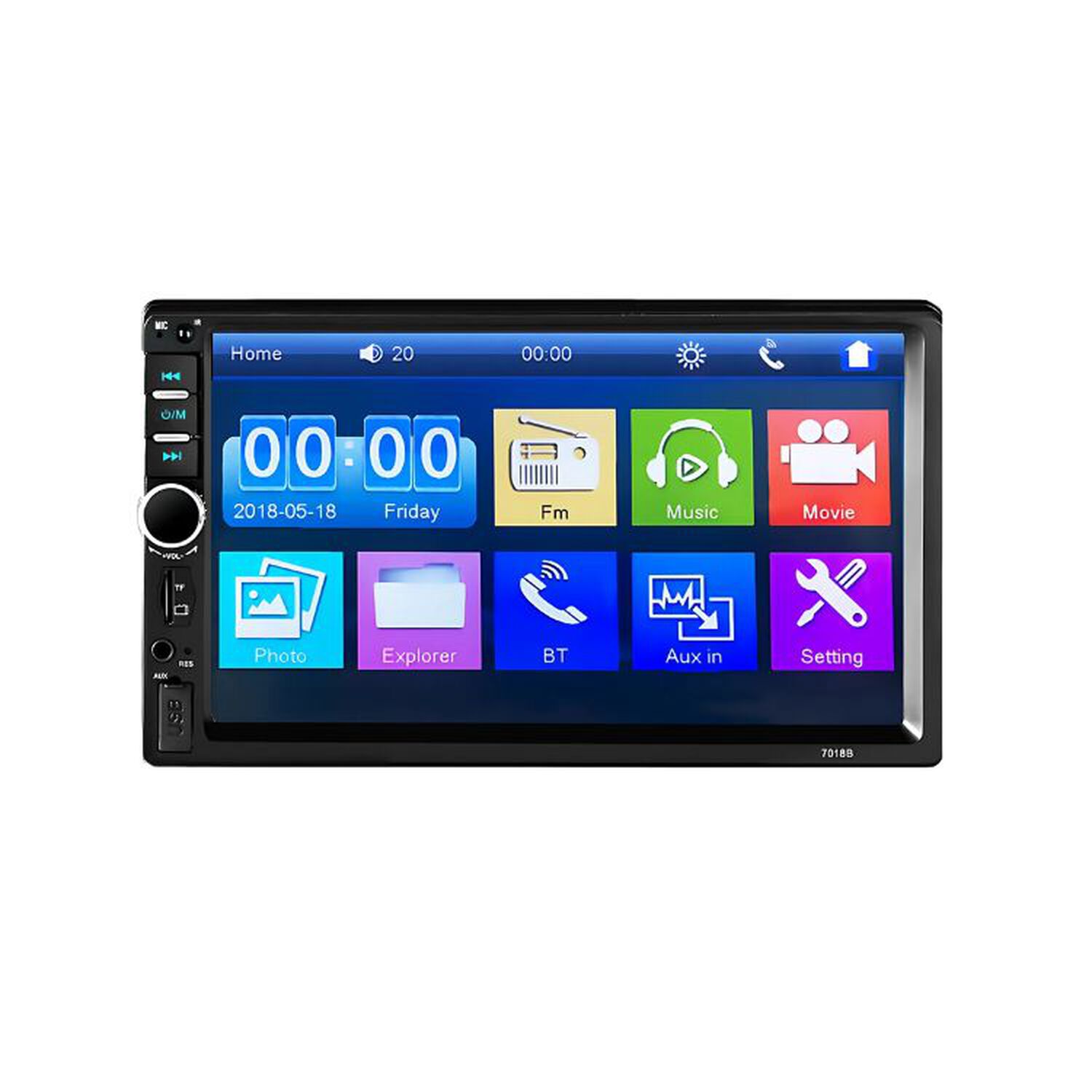 Radio Pantalla T&aacute;ctil Para Autos 7" Pulgadas Bluetooth image number 0.0